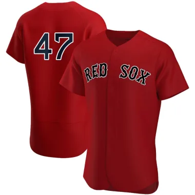 Gage Ziehl Men's Authentic Boston Red Sox Red Alternate Team Jersey