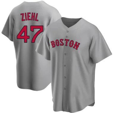 Gage Ziehl Youth Replica Boston Red Sox Gray Road Jersey