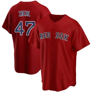 Gage Ziehl Youth Replica Boston Red Sox Red Alternate Jersey